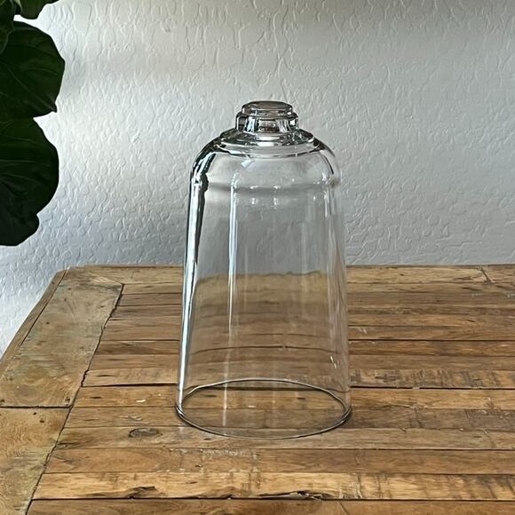 LARGE VTG Clear Glass Bell Jar Dome Garden Cloche Display  Vintage Clear Glass Display Cloche Collectibles or Plant Covering